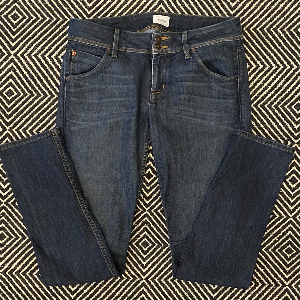 Hudson USA Blue Jeans Low Rise, Straight leg Sz 29